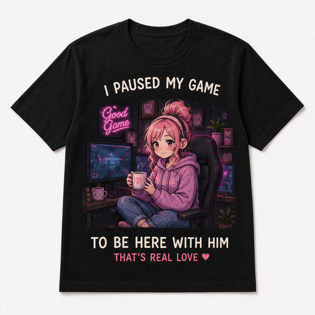 Funny Matching Gaming Graphic Tees for Couples & Girlfriends