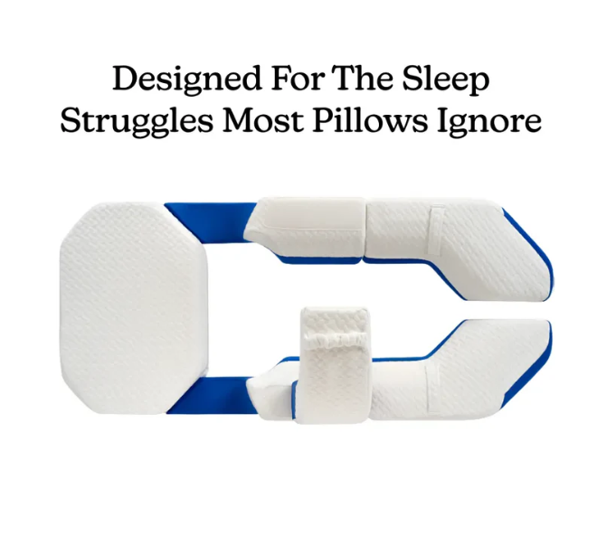 Full-Body Alignment Pillow System – Neck, Back, Hip & Knee Support (6-Piece Set)