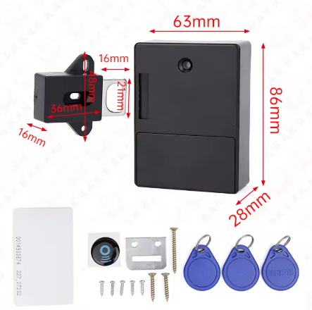 Smart | Invisible RFID Cabinet Lock – Child Safety & Anti-Theft Hidden Drawer Lock (Keyless, Battery Powered)