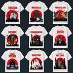 Japanese Streetwear Cat T-Shirt – Movie Parody Graphic Tees