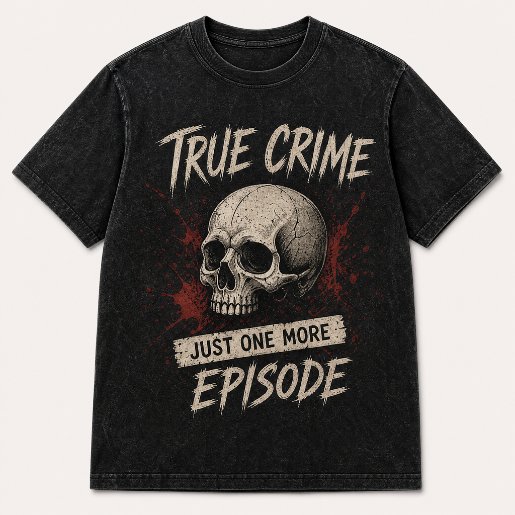 The Ultimate True Crime Aesthetic Graphic Tee Collection
