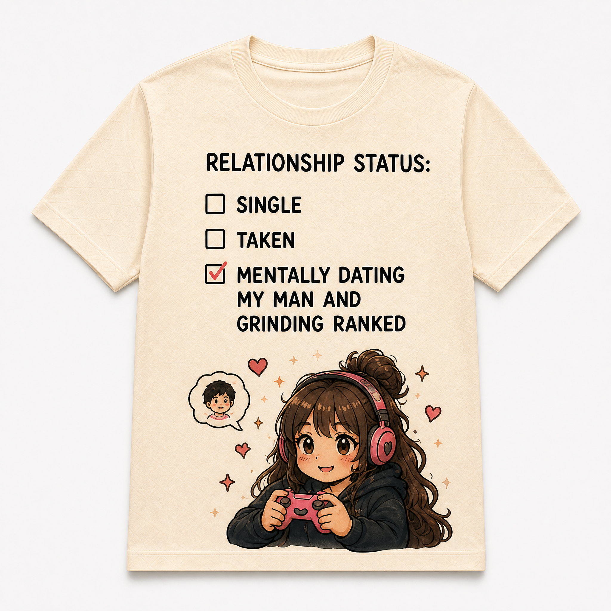 Cute Gamer Girl Anime T-Shirt Collection