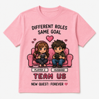 Funny Matching Gaming Graphic Tees for Couples & Girlfriends