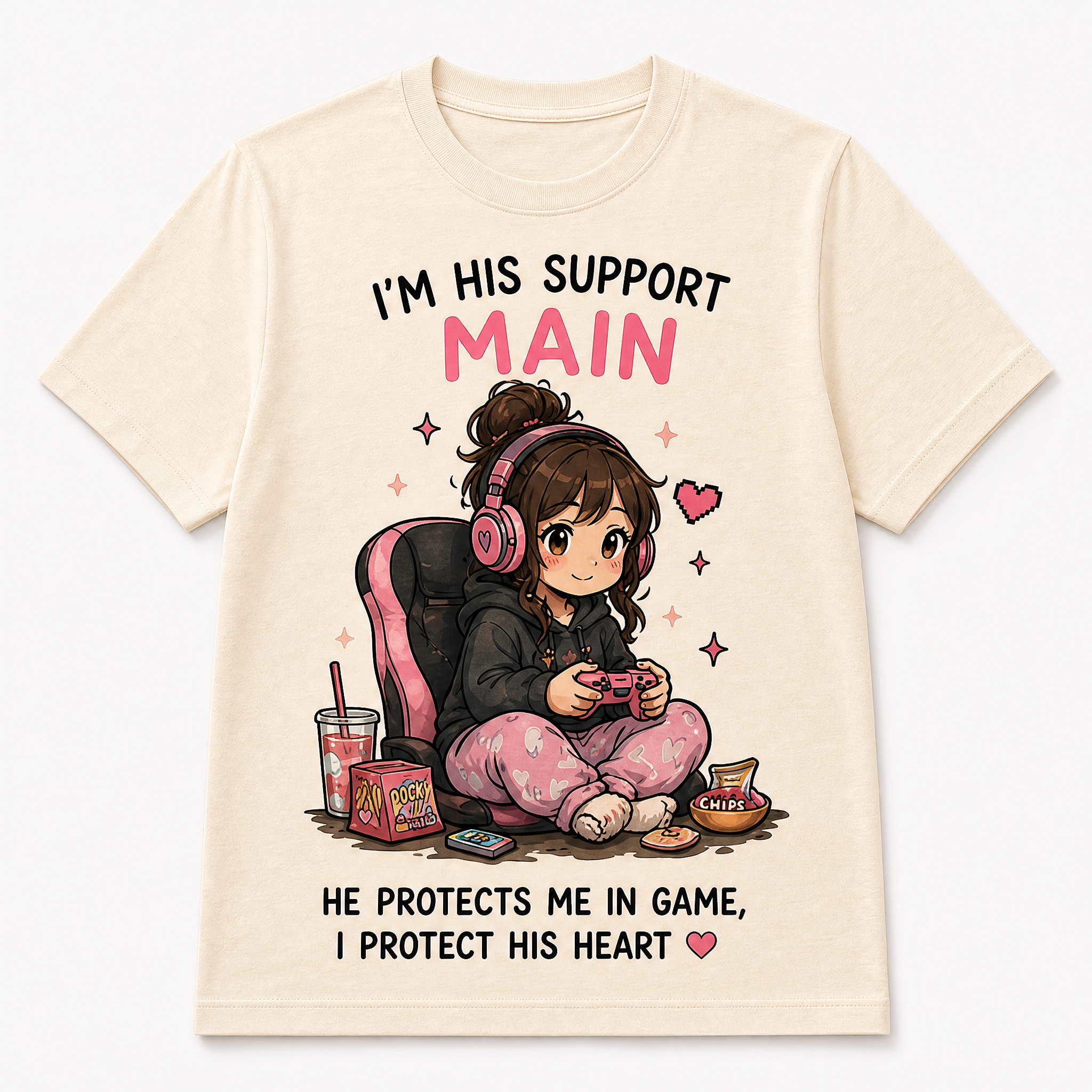 Funny Matching Gaming Graphic Tees for Couples & Girlfriends