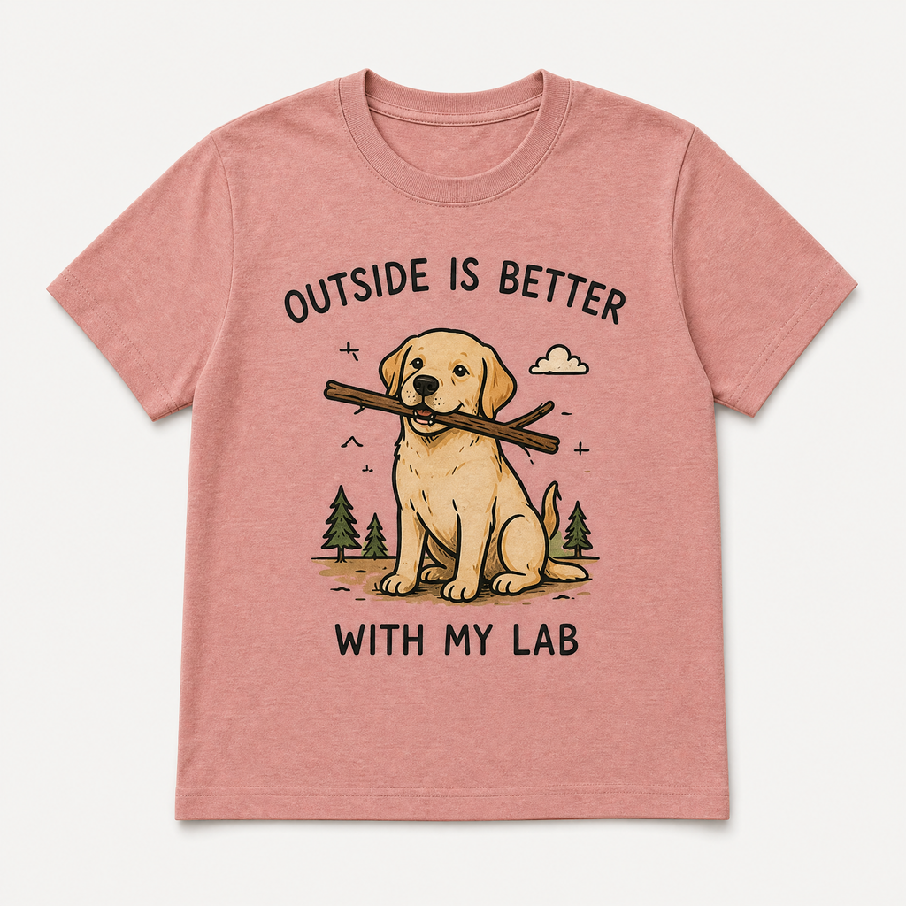 Funny Labrador Retriever Illustrated Graphic Tees
