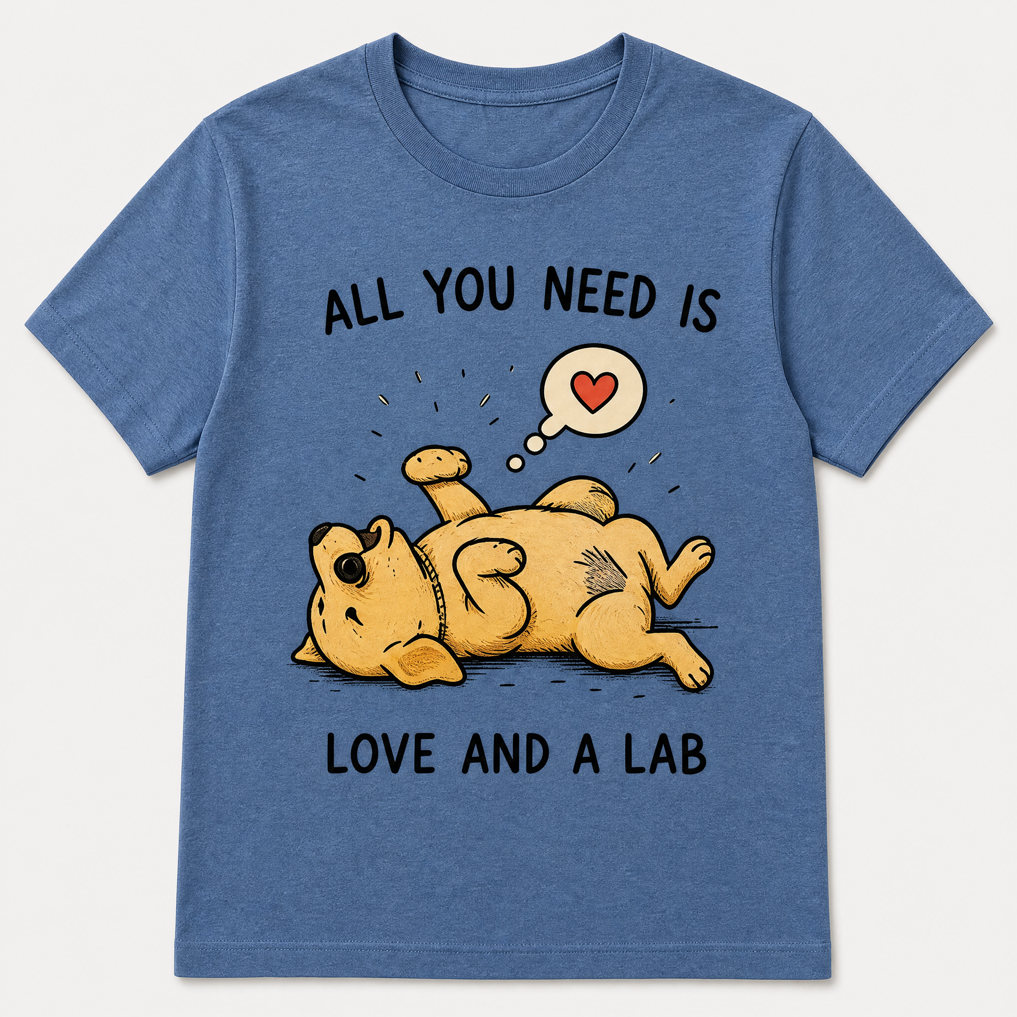 Funny Labrador Retriever Illustrated Graphic Tees