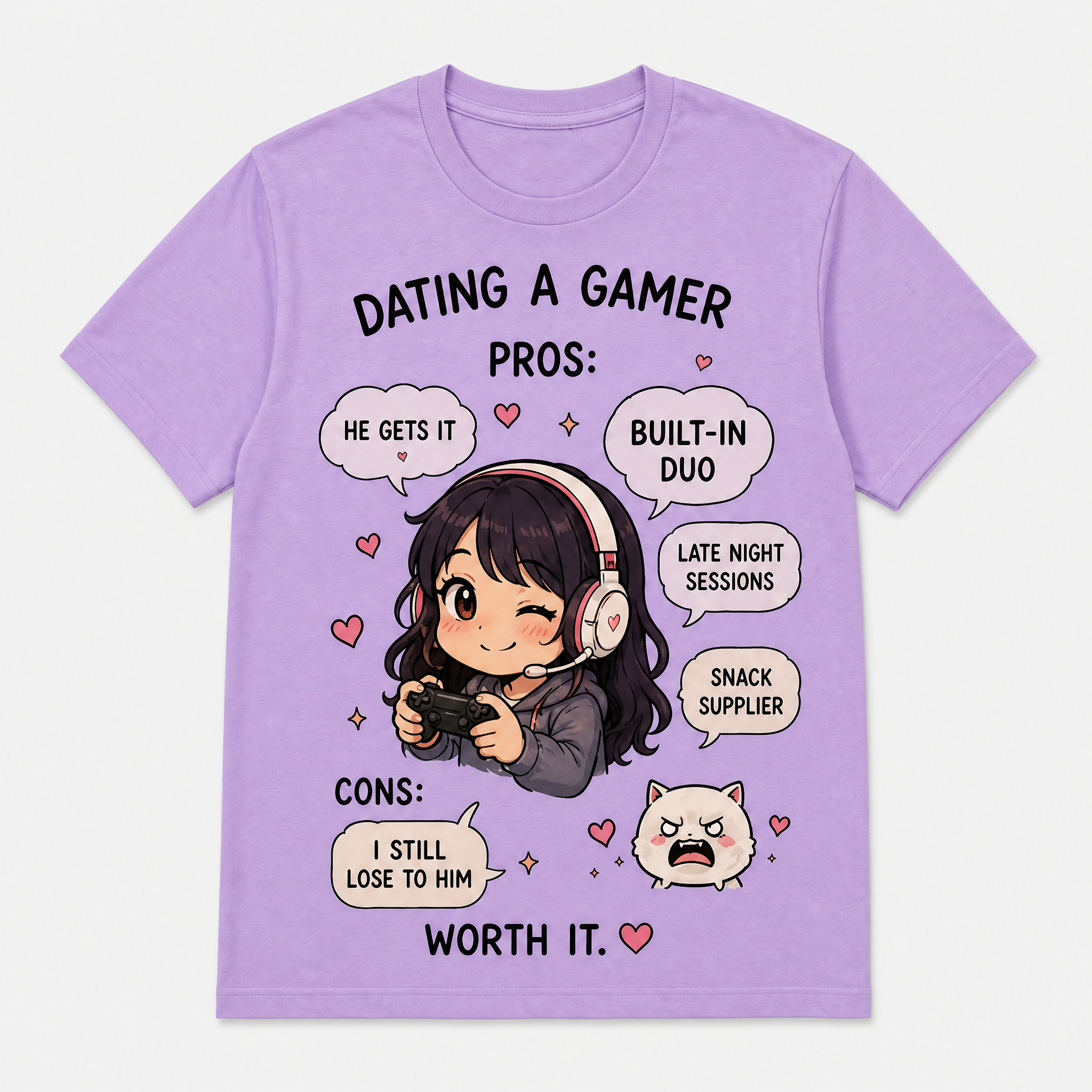 Funny Matching Gaming Graphic Tees for Couples & Girlfriends