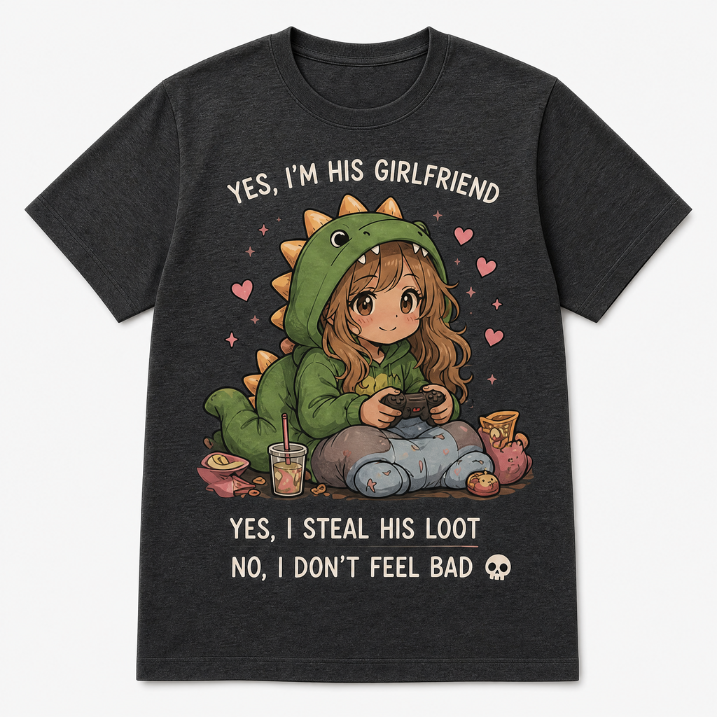 Funny Matching Gaming Graphic Tees for Couples & Girlfriends