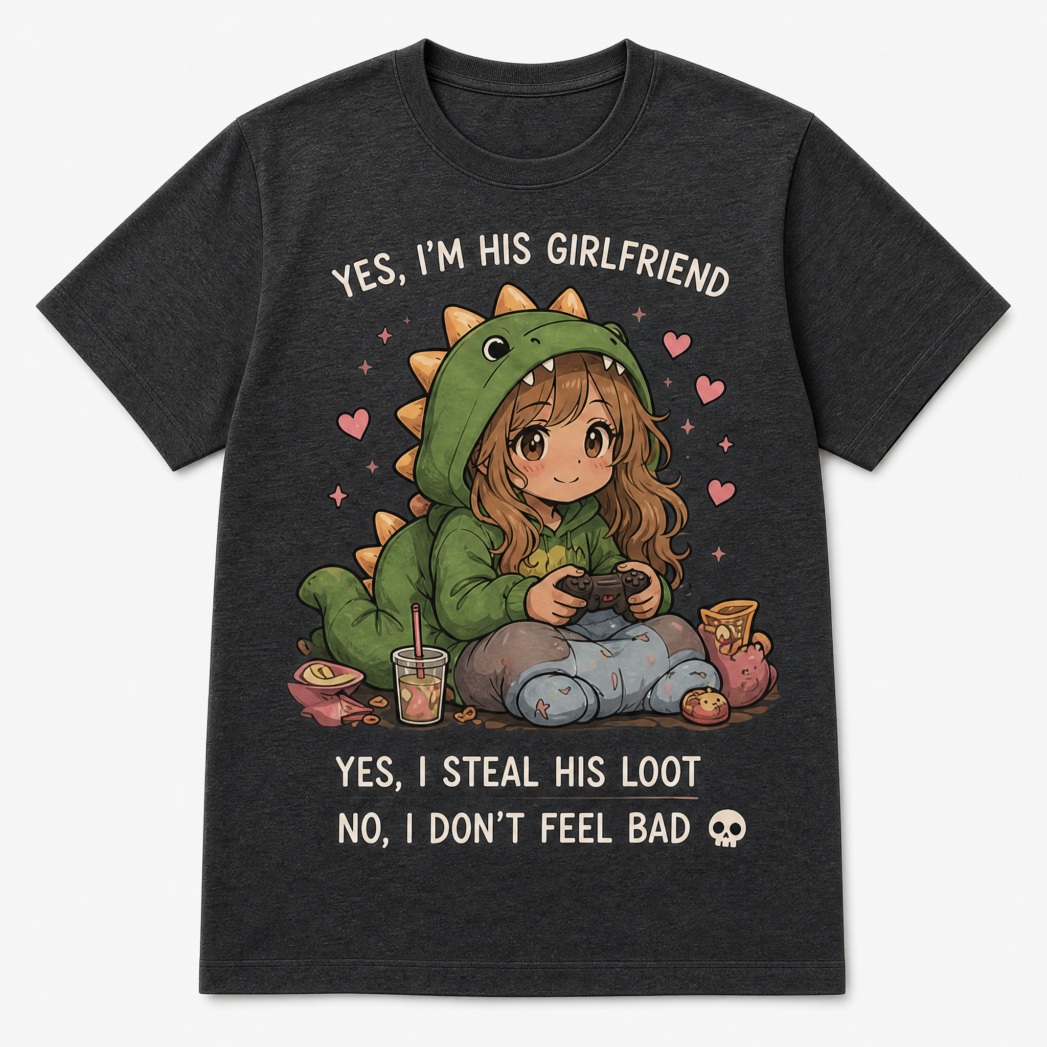 Funny Matching Gaming Graphic Tees for Couples & Girlfriends
