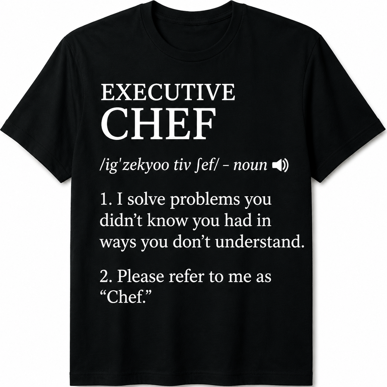 Executive Chef - Chef Shirt
