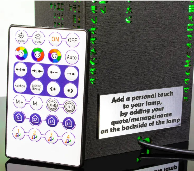 Matrix Style LED Code Lamp – Cyberpunk Gaming Desk & Ambient Night Light Grab3