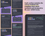 2026 ADHD Digital Planner (Dark Rainbow) | Self-Care & Productivity for iPad & Android Grab3