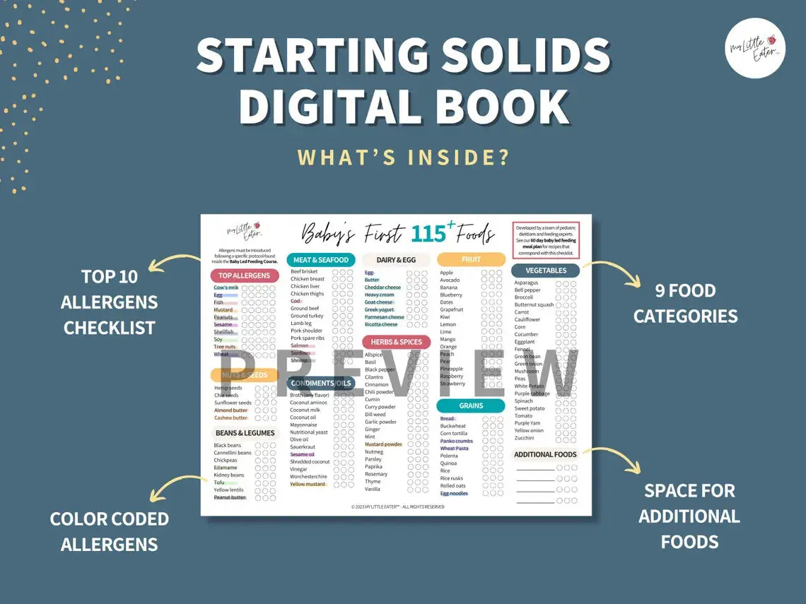 Baby Food Meal Plan & First Foods Guide (Digital Download) Grab3