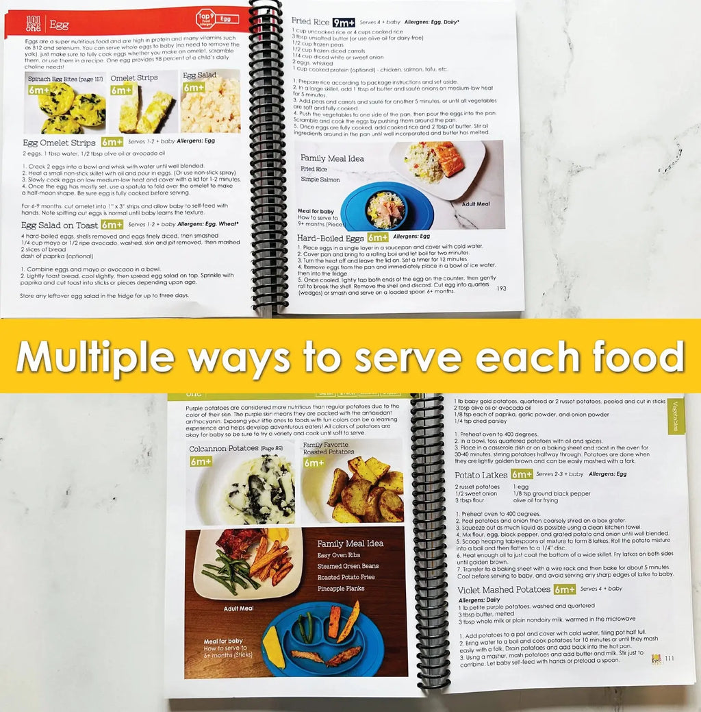 The Ultimate Baby-Led Weaning Binder – 101 First Foods Checklist & Complete Printed Guide for Starting Solids