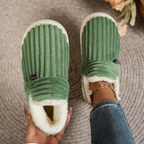 Women’s Fleece Lined Slippers – Cozy Warm Indoor Comfort Shoes