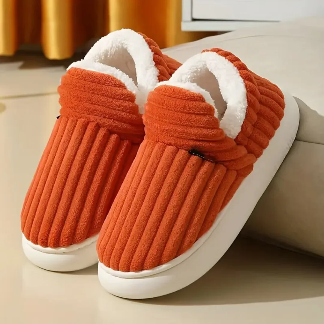 Women’s Fleece Lined Slippers – Cozy Warm Indoor Comfort Shoes