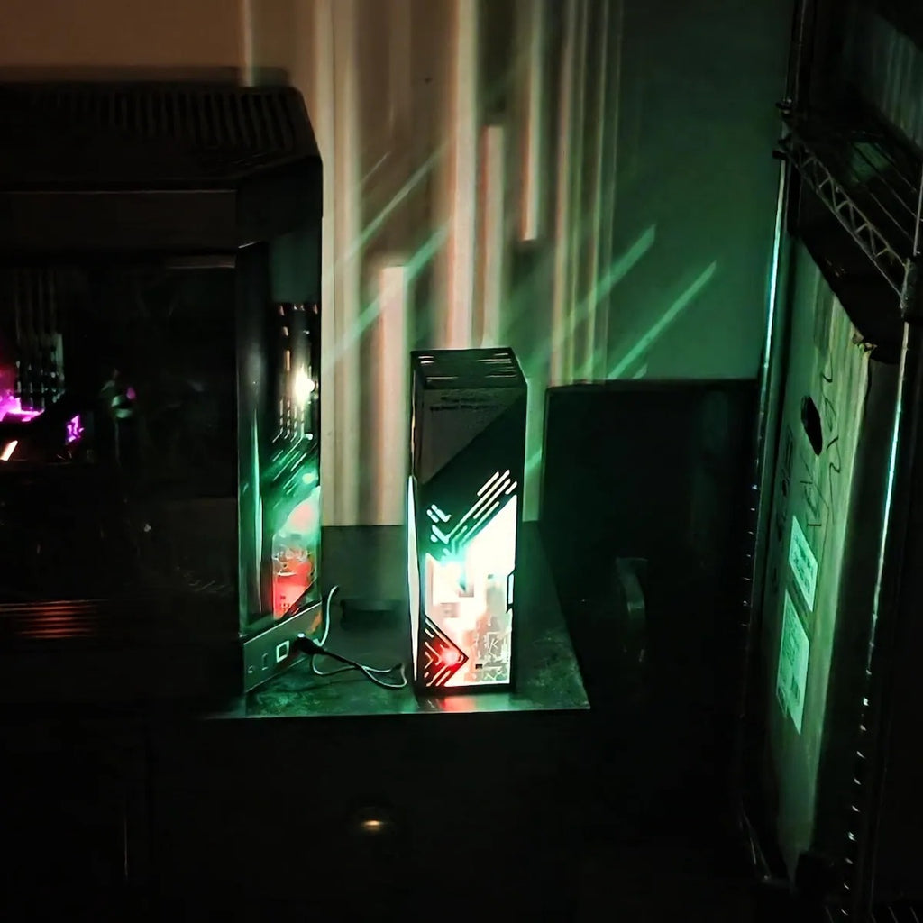 Cyberpunk Circuit Board LED Lamp – RGB Futuristic Night Light Decor