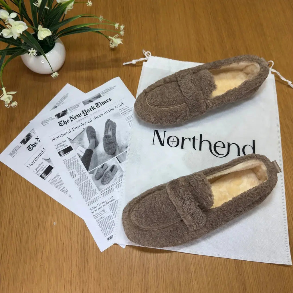 Women’s Cozy Fleece Lined Loafers – Soft Slip-On Comfort Shoes Grab3