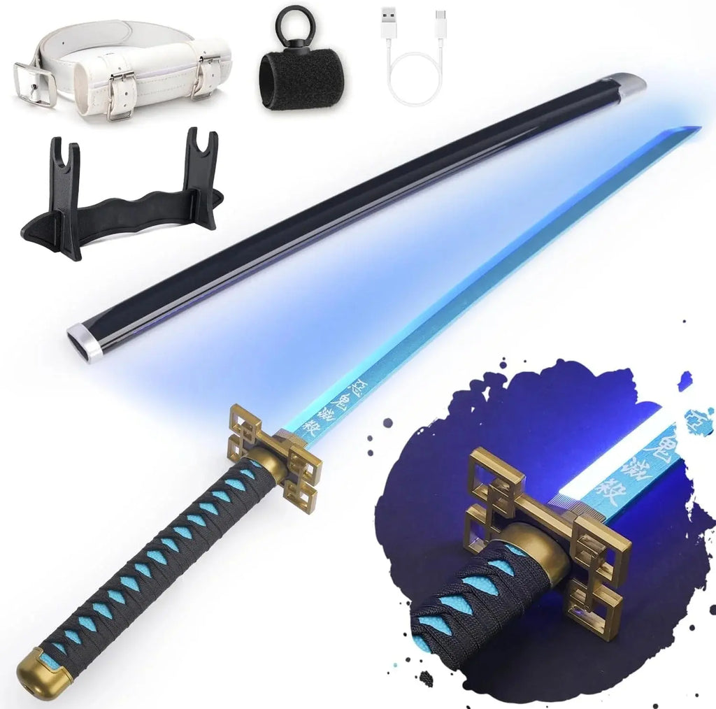 Demon Slayer LED Katana Sword – Glowing Nichirin Anime Cosplay Replica Grab3