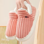 Women’s Fleece Lined Slippers – Cozy Warm Indoor Comfort Shoes Grab3