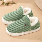 Women’s Fleece Lined Slippers – Cozy Warm Indoor Comfort Shoes Grab3