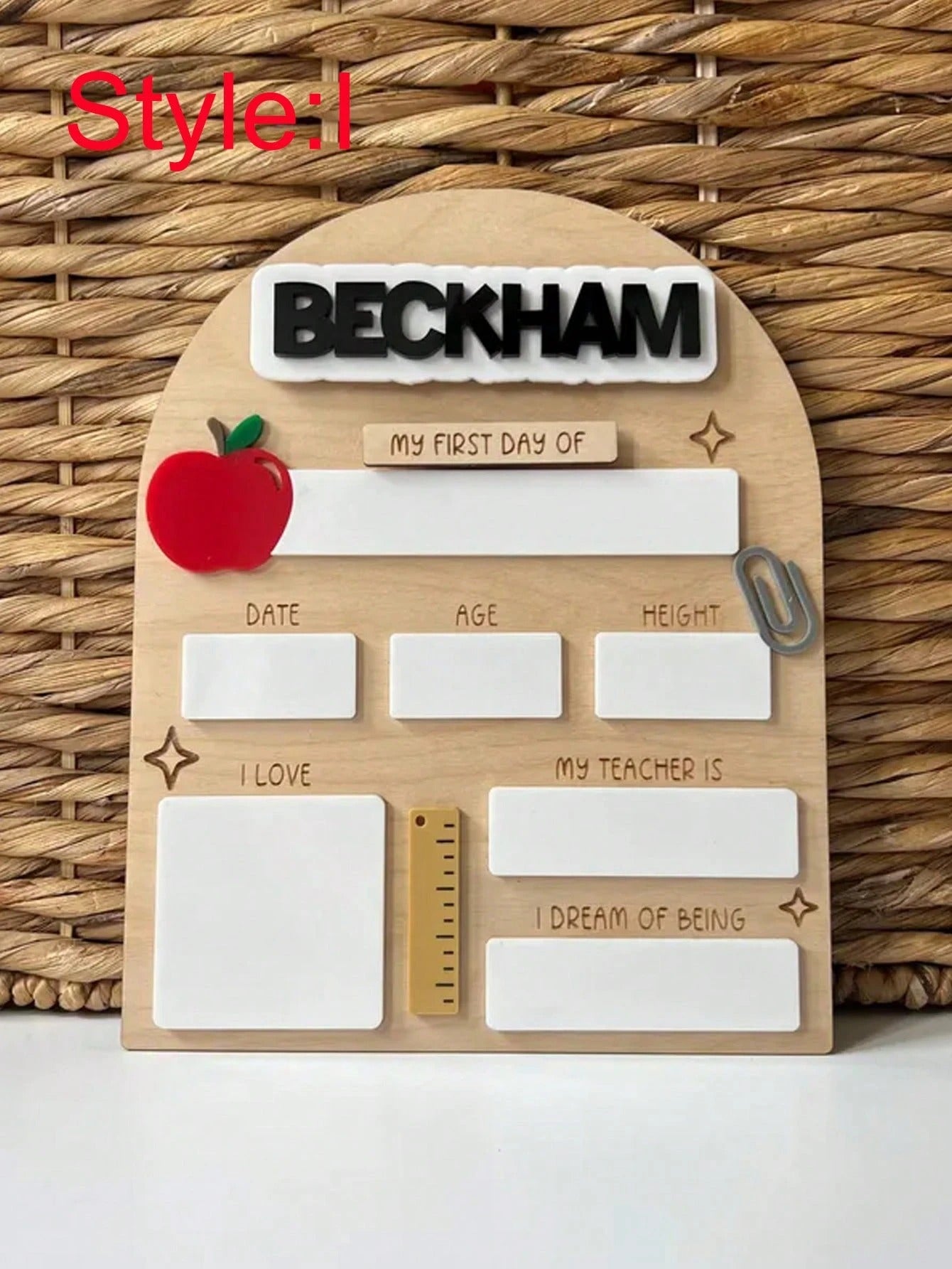 Kids First Day of School Sign