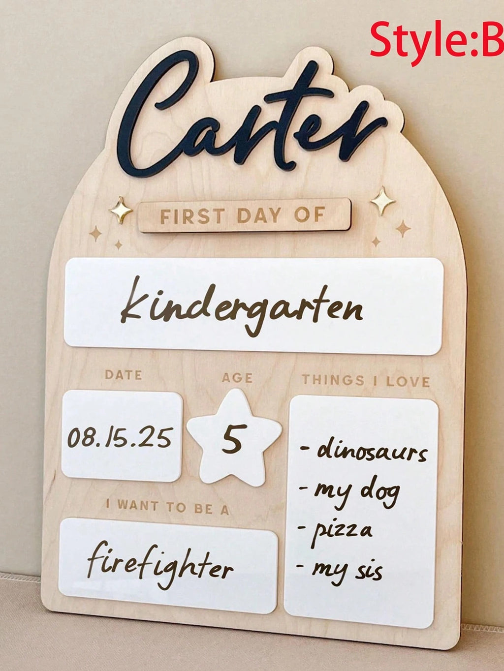 Kids First Day of School Sign