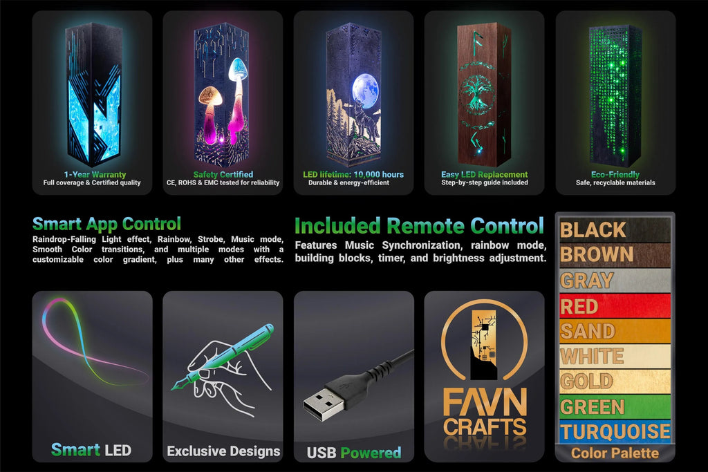 Matrix Green Code LED Desk Lamp - Futuristic Gaming Room Decor