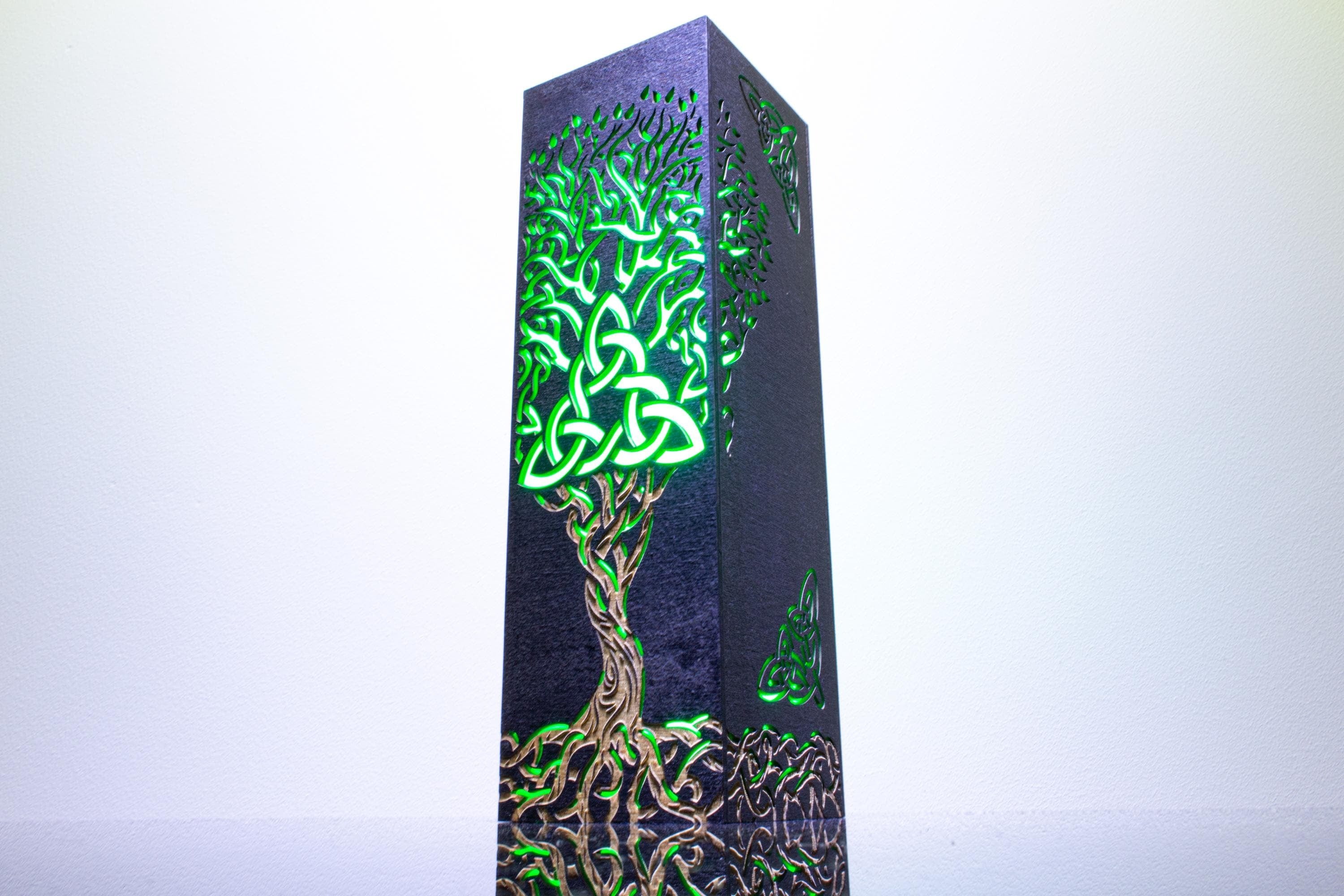 Tree of Life LED Night Lamp – Norse Viking Mythology Decor