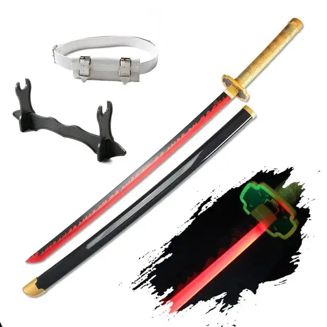 Demon Slayer LED Katana Sword – Glowing Nichirin Anime Cosplay Replica Grab3