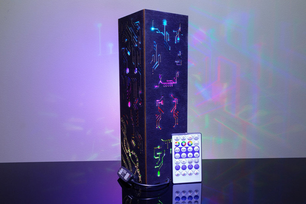 Cyberpunk Jellyfish LED Desk Lamp – Futuristic Tech Gaming Room Decor