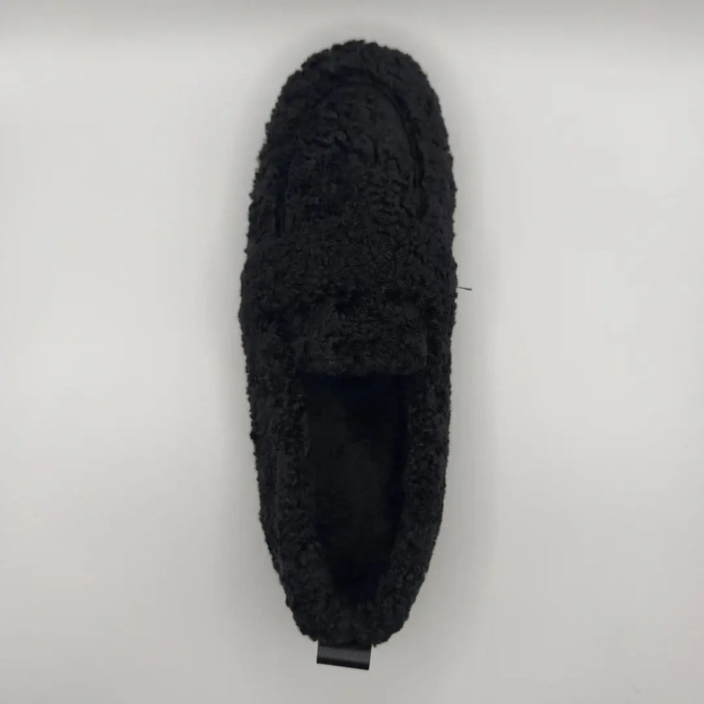 Women’s Cozy Fleece Lined Loafers – Soft Slip-On Comfort Shoes Grab3