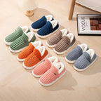 Women’s Fleece Lined Slippers – Cozy Warm Indoor Comfort Shoes Grab3