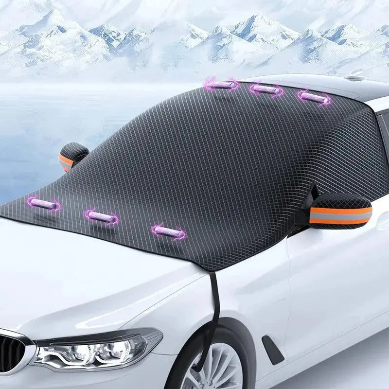 Magnetic Car Windshield Snow Cover – Ice & Frost Protection Grab3