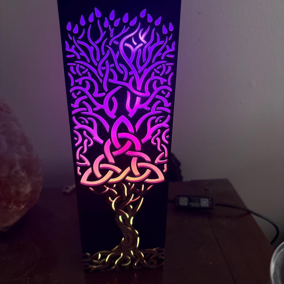 Tree of Life LED Night Lamp – Norse Viking Mythology Decor