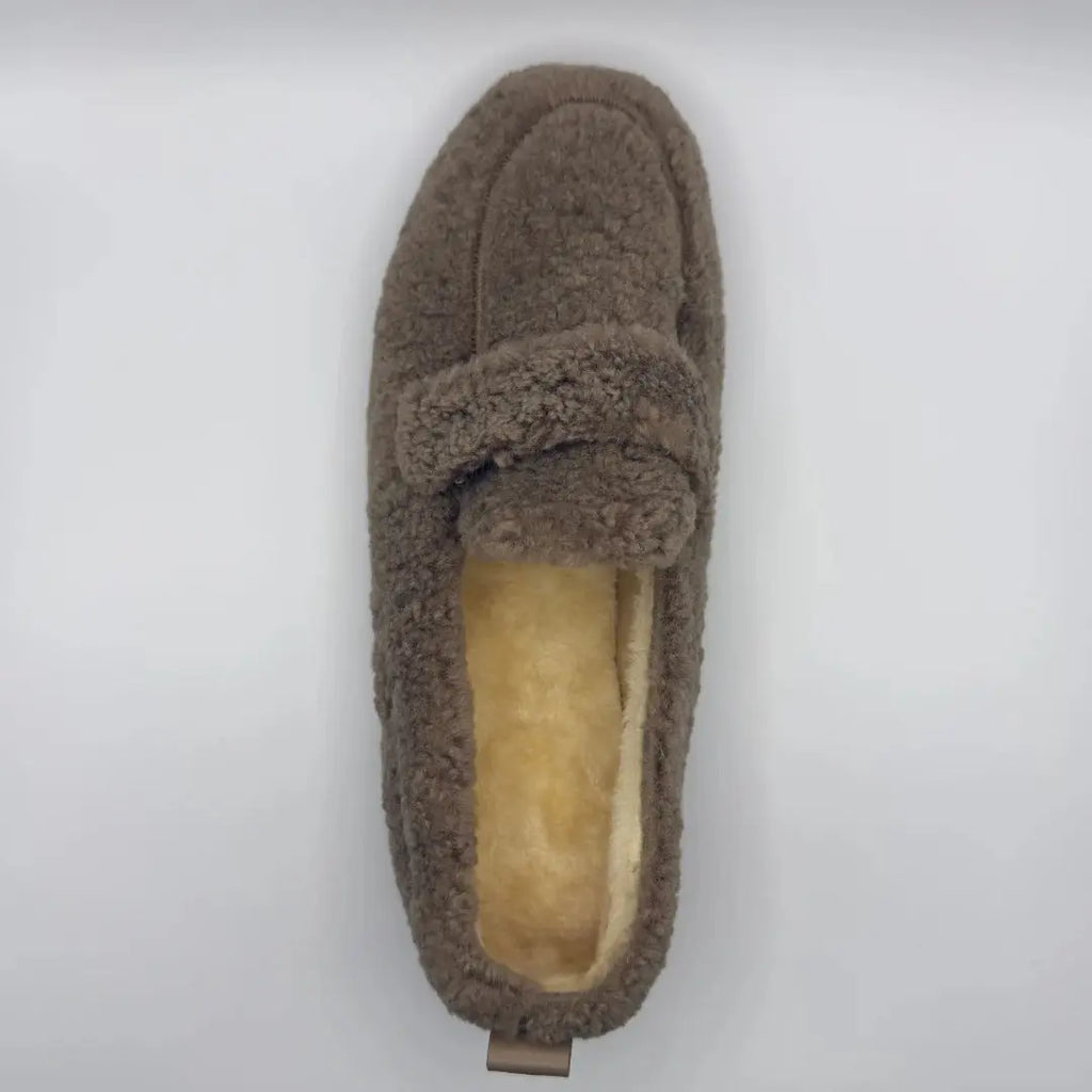 Women’s Cozy Fleece Lined Loafers – Soft Slip-On Comfort Shoes Grab3