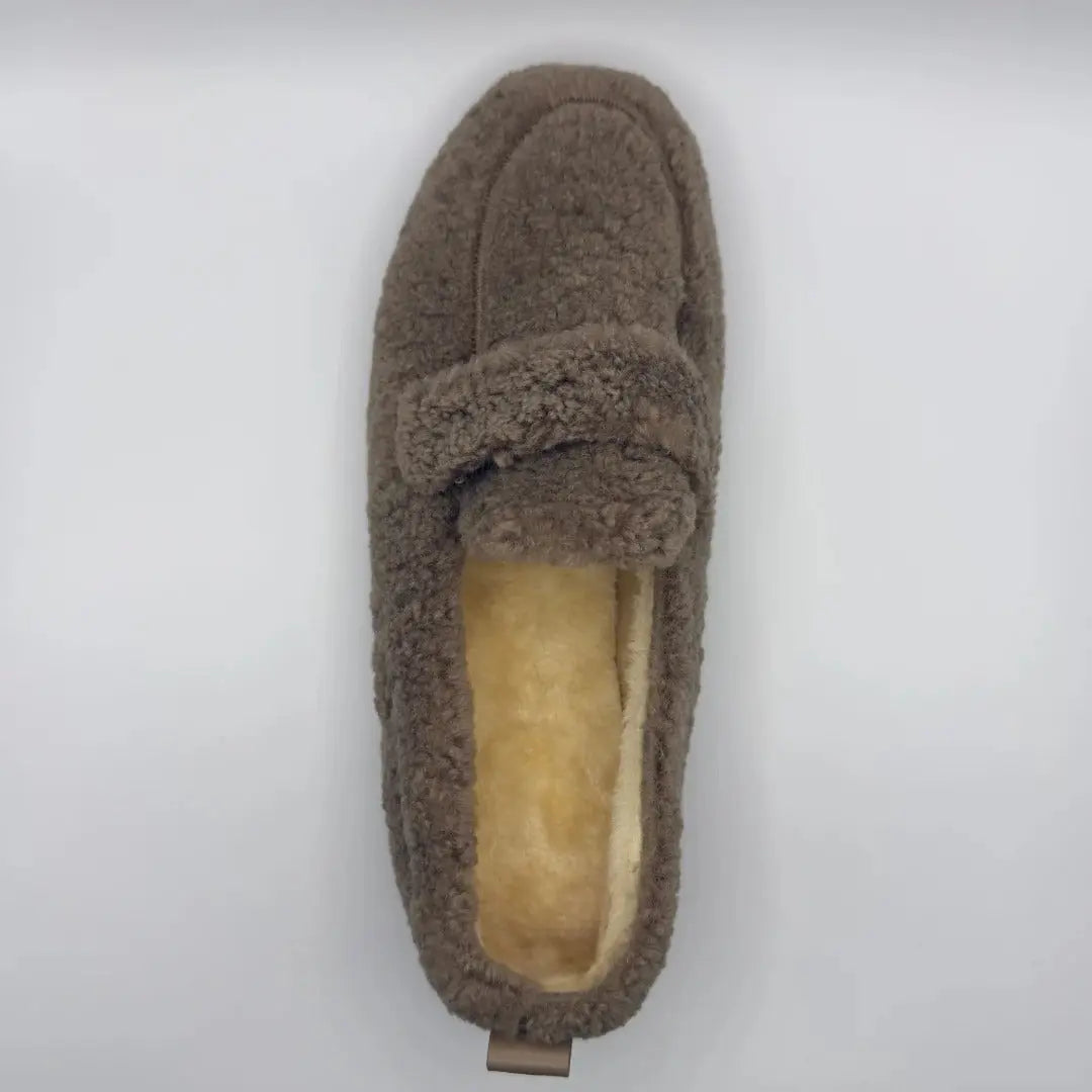 Women’s Cozy Fleece Lined Loafers – Soft Slip-On Comfort Shoes Grab3