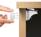 Hidden Magnetic Cabinet Lock – Child Safety Drawer & Door Lock Set Grab3