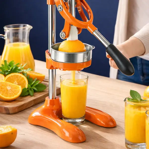 Manual Citrus Juicer Press – Heavy-Duty 304 Stainless Steel Hand Juicer Grab3