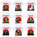 Funny Parrot Graphic T-Shirts | Retro Style Bird Lover Tees