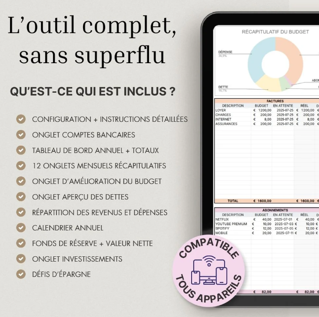 Modèle Avancé Gestion Finance Couple & Famille