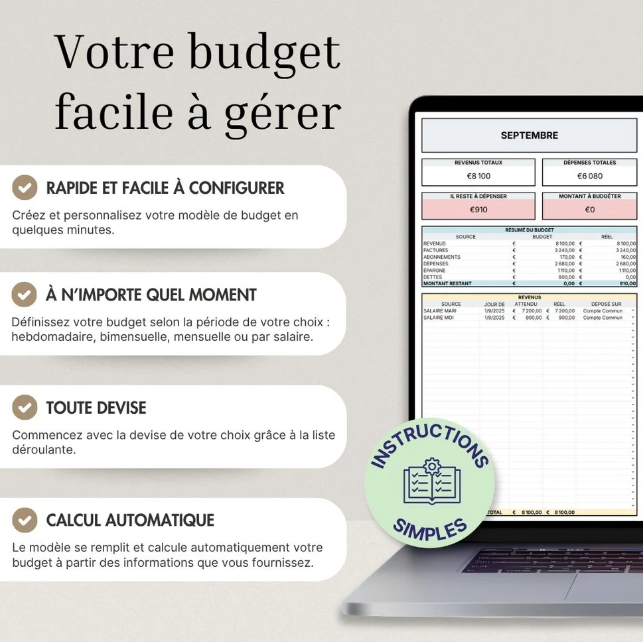 Modèle Avancé Gestion Finance Couple & Famille