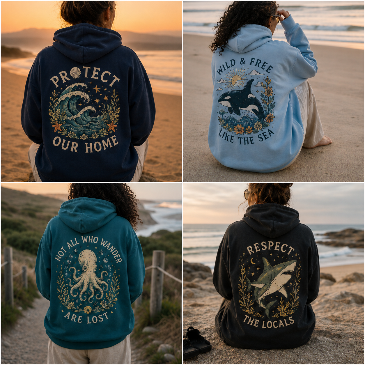 Ocean Soul Collection™ – Vintage Coastal Hoodies & Tees for Sea Lovers