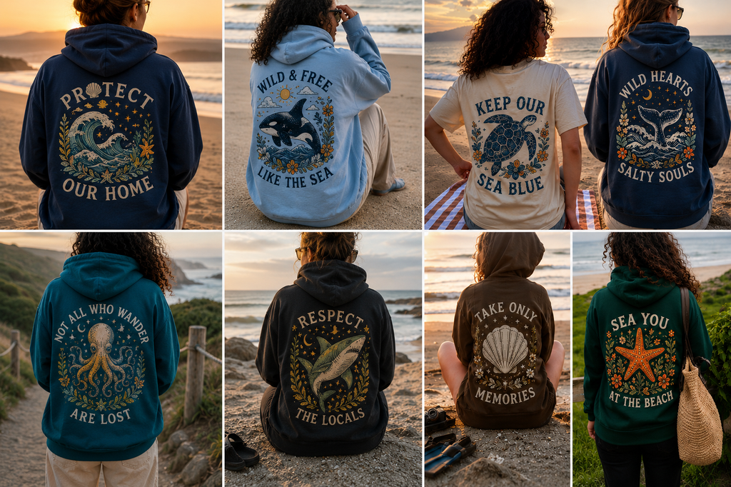 Ocean Soul Collection™ – Vintage Coastal Hoodies & Tees for Sea Lovers