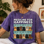 Medicine For Happiness — Labrador Lover Acid Wash Tee