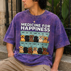 Medicine For Happiness — Labrador Lover Acid Wash Tee