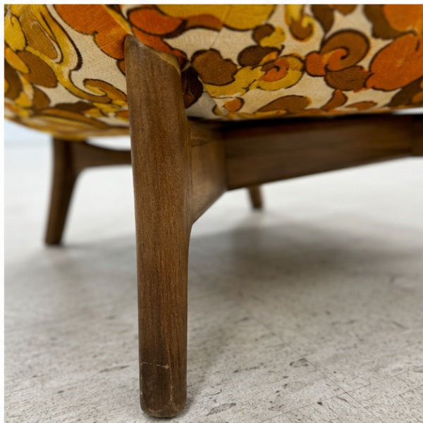 Adrian Pearsall Style Lounge Chair — Mid-Century Curved Sculptural Armchair
