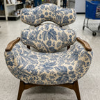 Adrian Pearsall Style Lounge Chair — Mid-Century Curved Sculptural Armchair